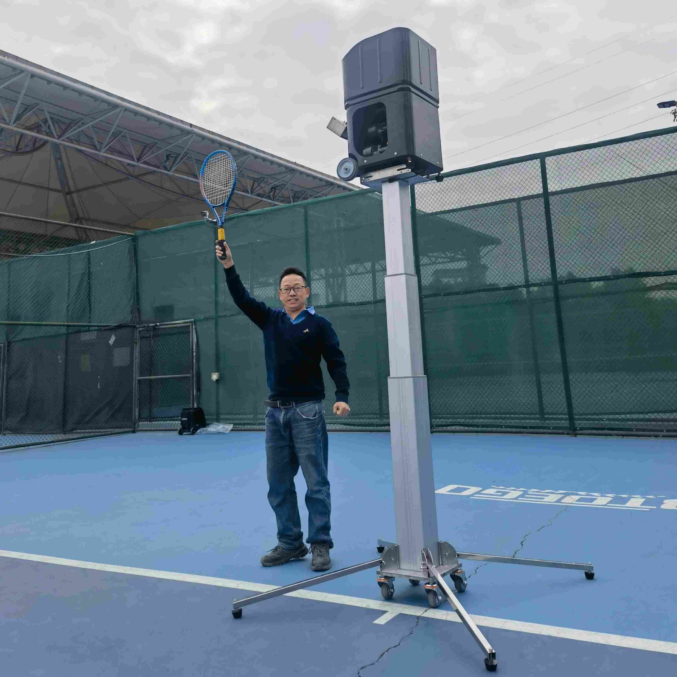 Tennis and pickleball ball machine by Luspeed Sports