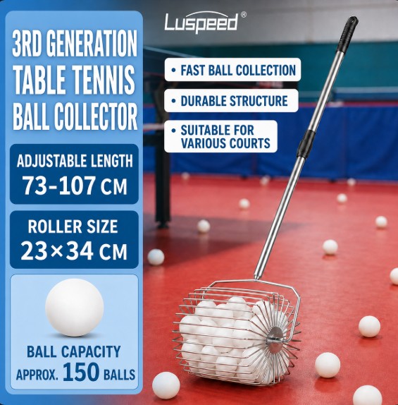 Third generation table tennis ball collector by Luspeed Sports